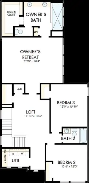 2D floor plan layout of this home in Elevate at Wolf Ranch, Colorado Springs, CO (Image 3). 2D floor plan layout of this home in Elevate at Wolf Ranch, Colorado Springs, CO (Image 3).