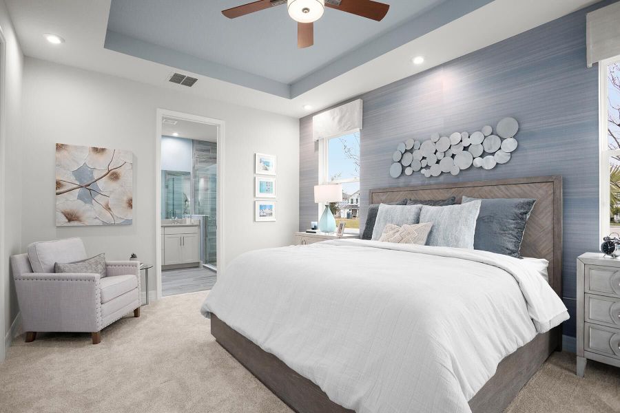 Representative furnished interior of a home built from the Belmont by Mattamy Homes in Meridian Parks, Orlando (Image 24).