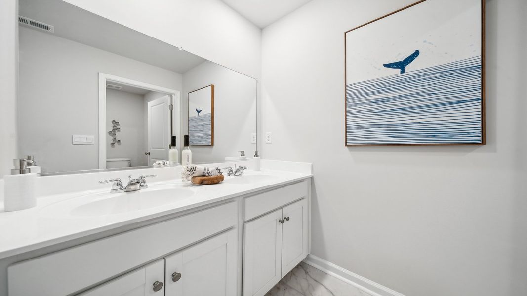 Representative furnished interior of a home built from the Hayden by D.R. Horton in Tooley Harbor, Elizabeth City (Image 30).