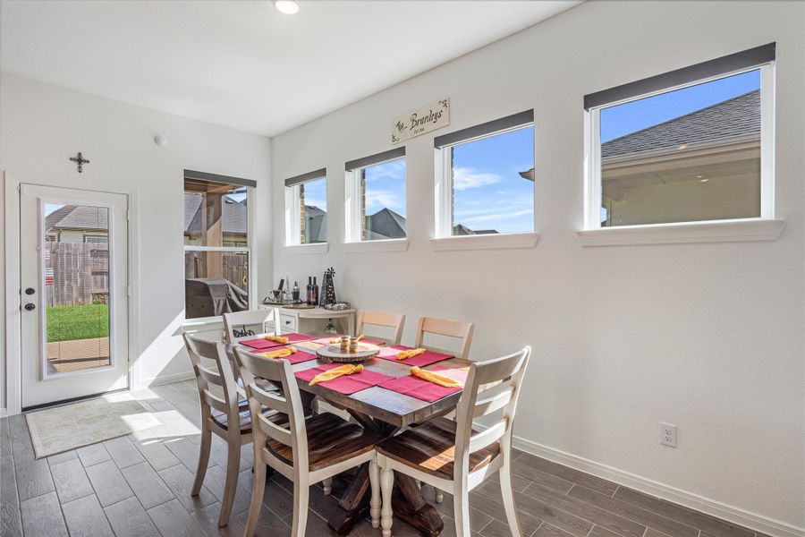 Another view of the dining area.