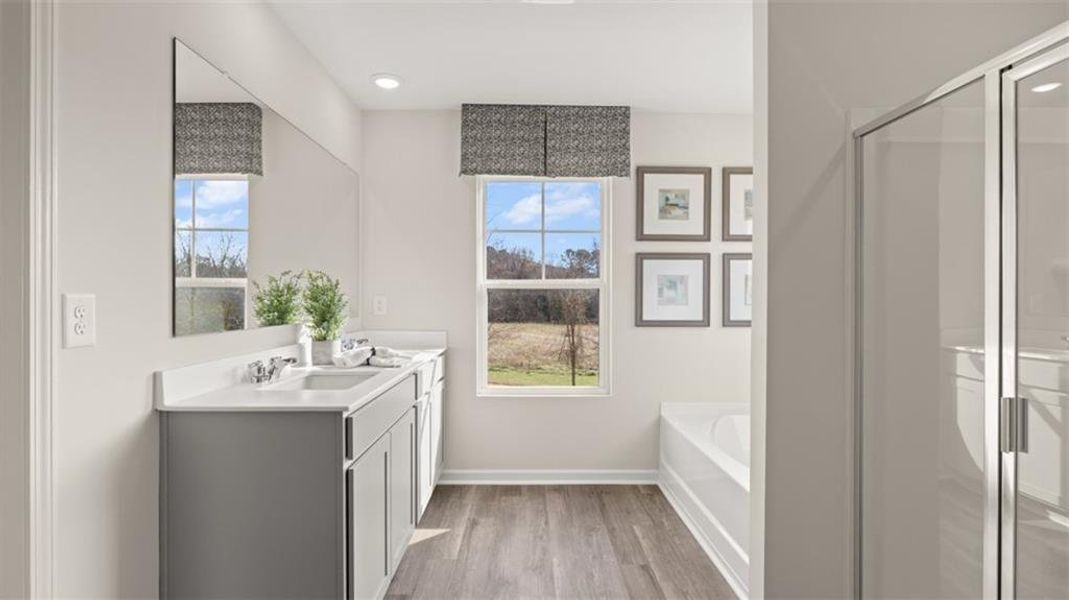 Furnished interior view inside a new home in Jackson Landing, Jefferson (Image 27).