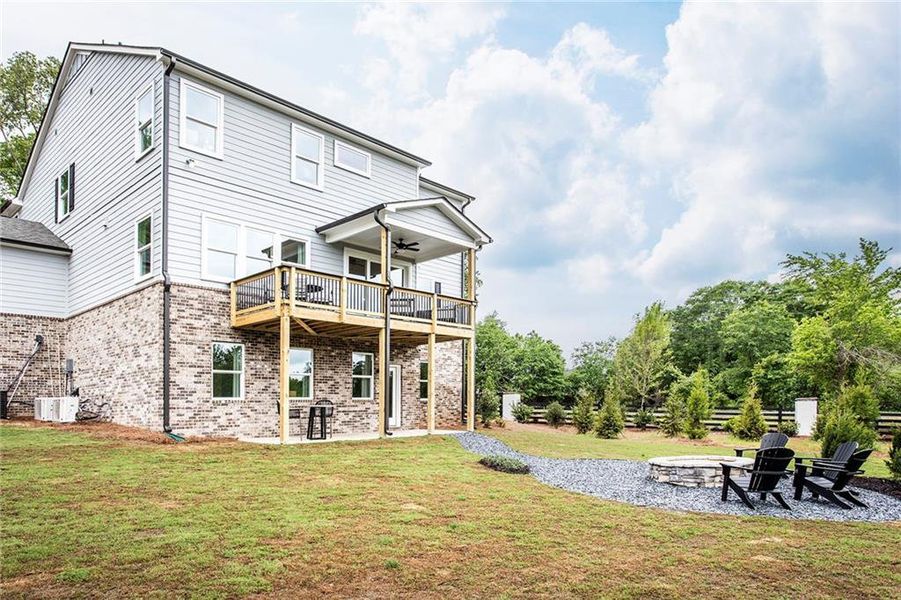 Exterior details and patio area of a home in Hopewell Reserve, Cumming (Image 4). Exterior details and patio area of a home in Hopewell Reserve, Cumming (Image 4).