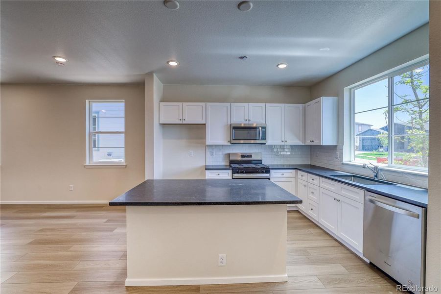 Furnished interior view inside a new home in The Aurora Highlands Summit Collection, Aurora (Image 12). Furnished interior view inside a new home in The Aurora Highlands Summit Collection, Aurora (Image 12).