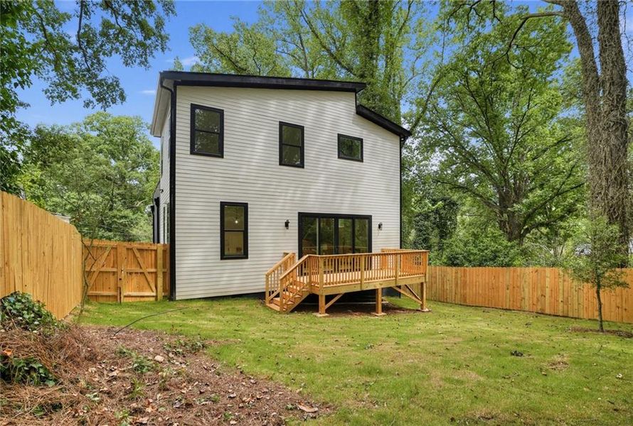Exterior details and patio area of a home in , Atlanta (Image 3).