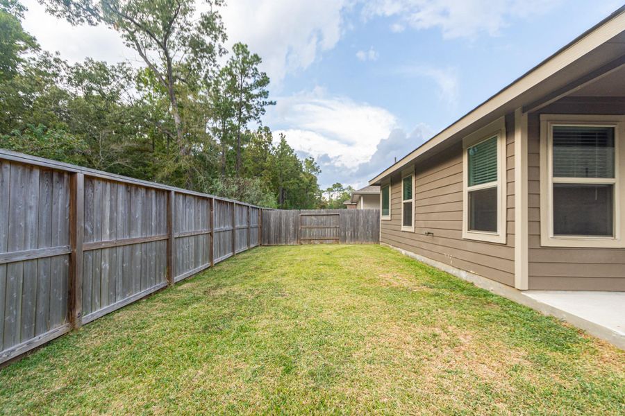 Exterior details and patio area of a home in Newport Preserve, Crosby (Image 20).