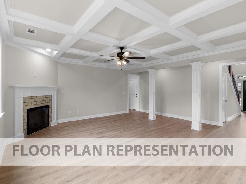 Living Room | Hemingway Plan by Ivey Homes Living Room | Hemingway Plan by Ivey Homes