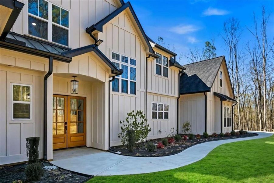 Exterior details and patio area of a home in , Winston (Image 32).