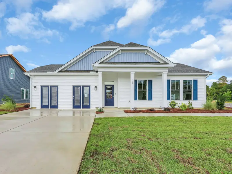 Representative exterior details of a home built from the Odessa II by Great Southern Homes in Oak Grove, Conway (Image 3). Representative exterior details of a home built from the Odessa II by Great Southern Homes in Oak Grove, Conway (Image 3).