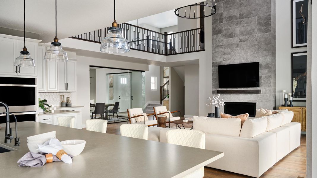 Representative furnished interior of a home built from the Keystone by Taylor Morrison in Dawson Trails, Castle Rock (Image 7).