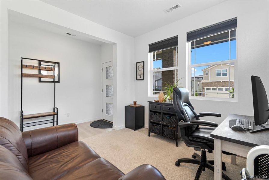 Furnished interior view inside a new home in Ascent Village at Sterling Ranch - Single Family Homes, Littleton (Image 20). Furnished interior view inside a new home in Ascent Village at Sterling Ranch - Single Family Homes, Littleton (Image 20).
