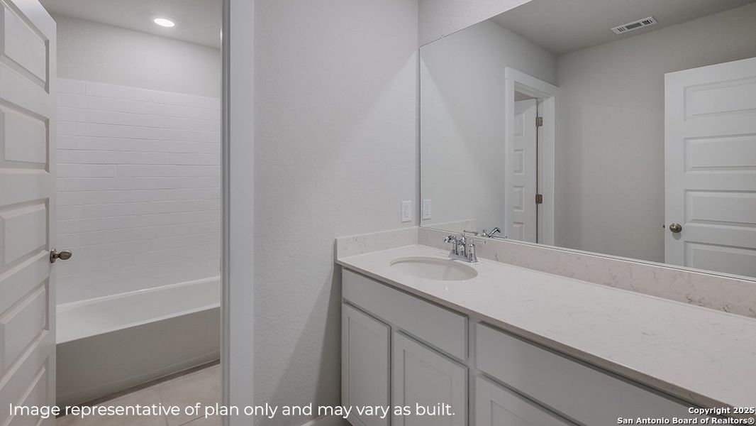 Furnished interior view inside a new home in Brookstone Creek, San Antonio (Image 5).