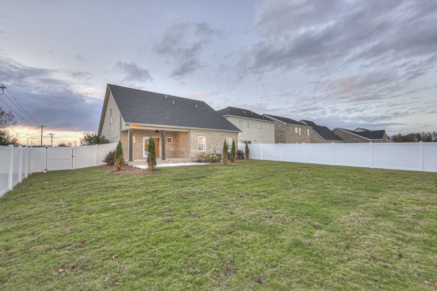 Front exterior of a new home in Legacy Preserve, Tullahoma, TN, highlighting curb appeal (Image 2). Front exterior of a new home in Legacy Preserve, Tullahoma, TN, highlighting curb appeal (Image 2).
