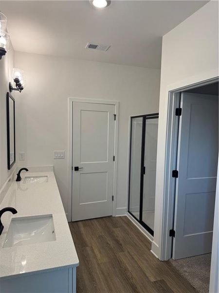 Furnished interior view inside a new home in The Fields of Walnut Creek, Pendergrass (Image 12).