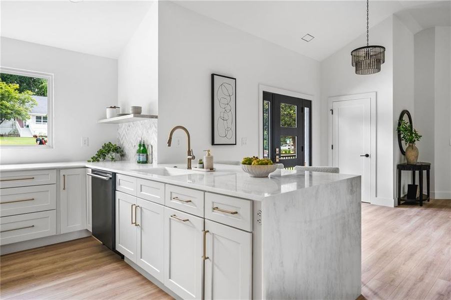 Furnished interior view inside a new home in , Alpharetta (Image 59).