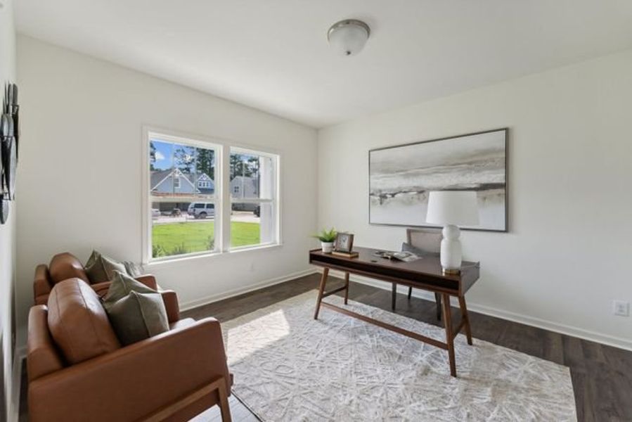 Representative furnished interior of a home built from the Winslow by True Homes in Whispering Hills, Locust (Image 11).