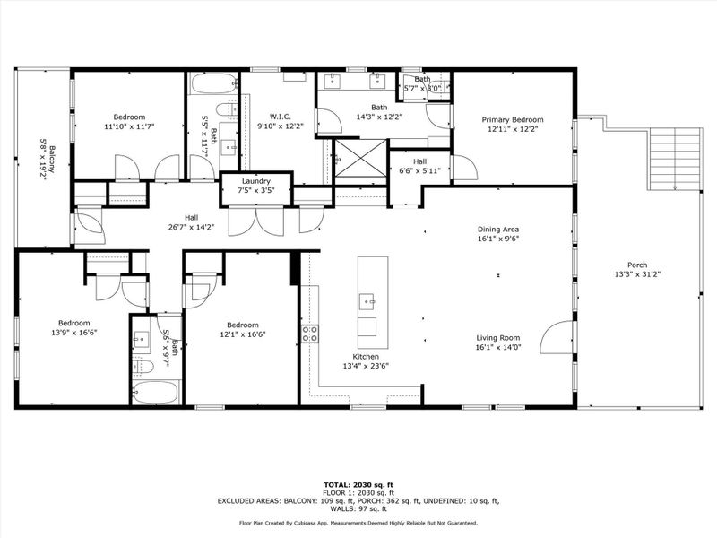 2D floor plan layout of this home in , Galveston, TX (Image 3).