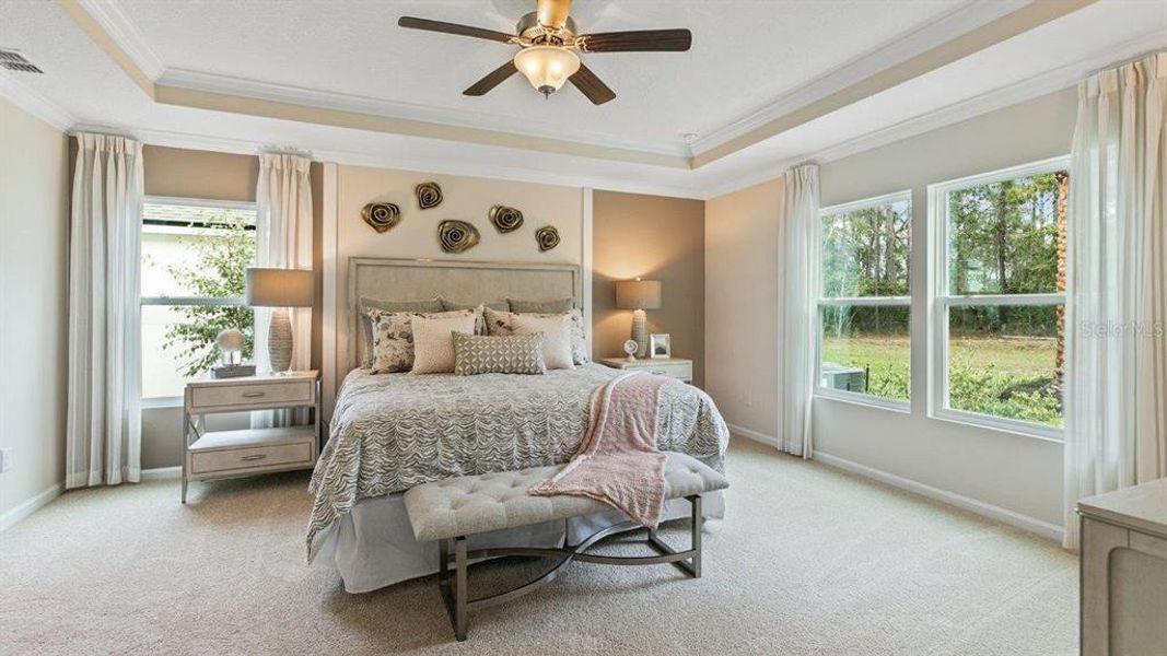 Furnished interior view inside a new home in Sawmill Branch, Palm Coast (Image 18).