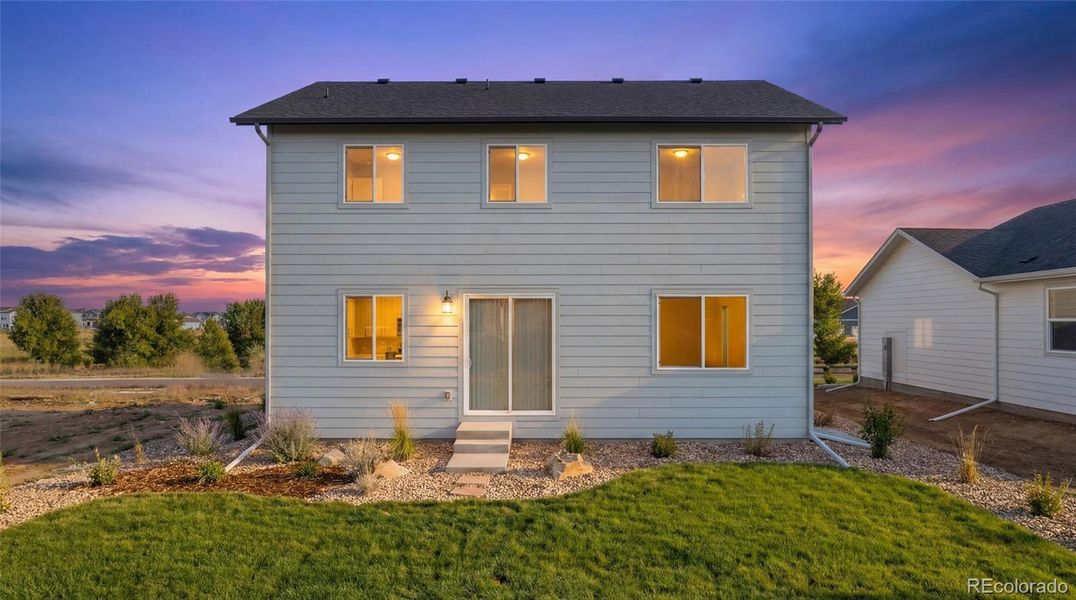 Exterior details and patio area of a home in Wolf Creek Run West, Strasburg (Image 3).