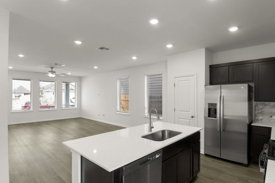 Furnished interior view inside a new home in Blanco Vista, San Marcos (Image 15).