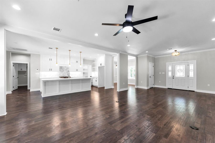 Spacious, unfurnished interior of a new home in , New Waverly (Image 36).