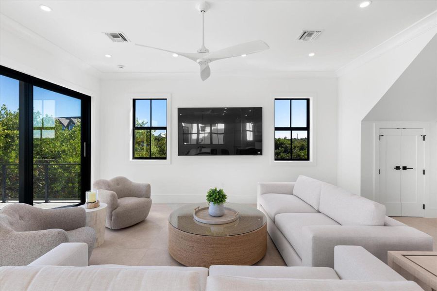 Furnished interior view inside a new home in , Key West (Image 4). Furnished interior view inside a new home in , Key West (Image 4).
