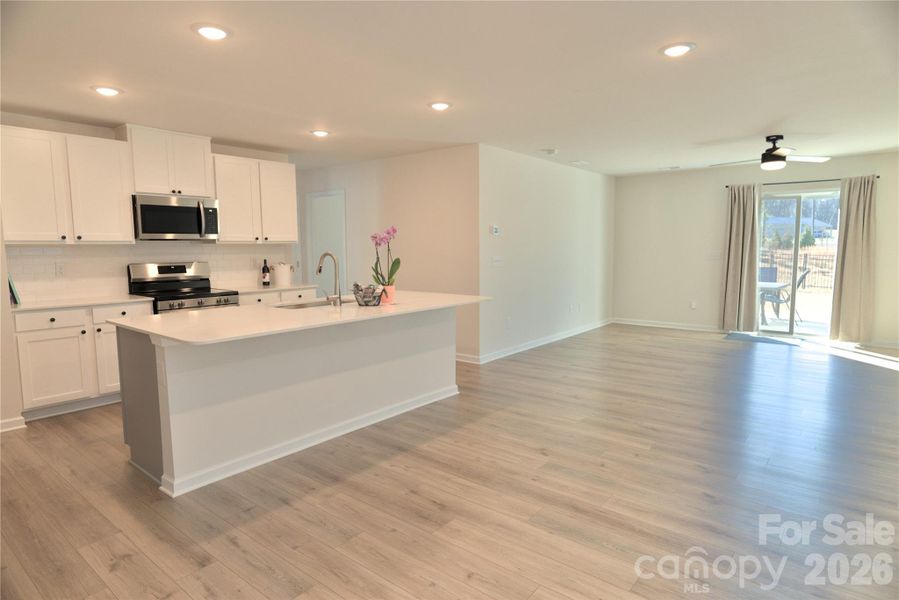 Expansive Open Living area