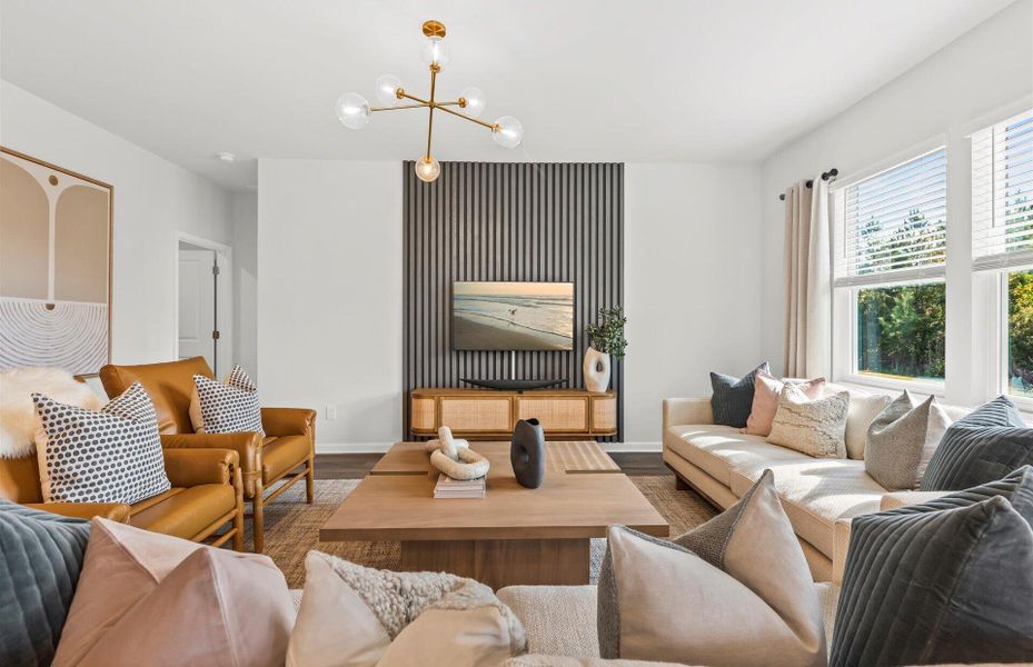 Furnished interior view inside a new home in , Summerville (Image 3).