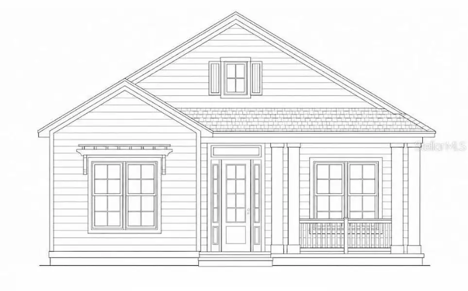 Exterior rendering of this home design in , Newberry, FL (Image 1). Exterior rendering of this home design in , Newberry, FL (Image 1).