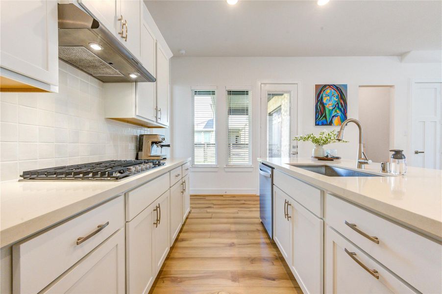 Furnished interior view inside a new home in Easthaven at Bridgeland Central, Cypress (Image 19).