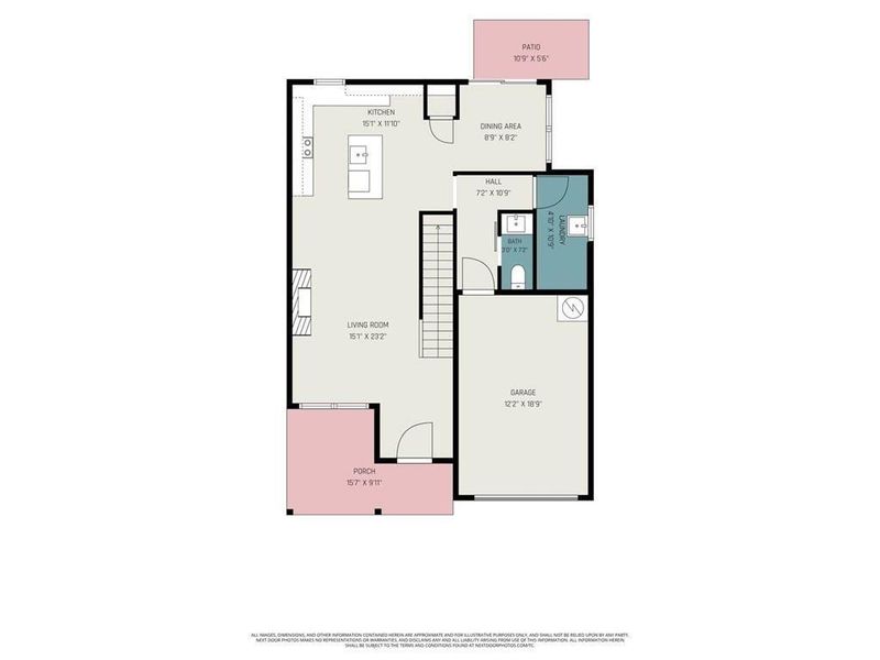 2D floor plan layout of this home in , Gainesville, GA (Image 4).