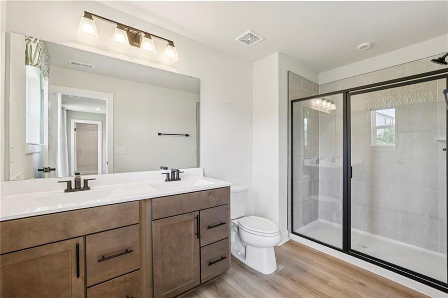 Furnished interior view inside a new home in , Hoschton (Image 9).