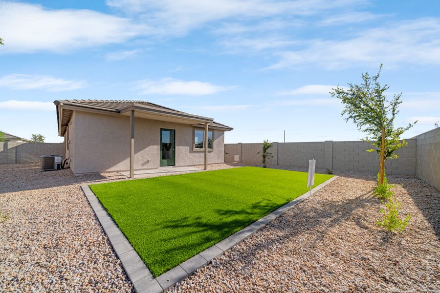 Backyard Shown for Model Purposes | Horizon | Wildera – Crest Series | New Homes in San Tan Valley, AZ by Landsea Homes Backyard Shown for Model Purposes | Horizon | Wildera – Crest Series | New Homes in San Tan Valley, AZ by Landsea Homes