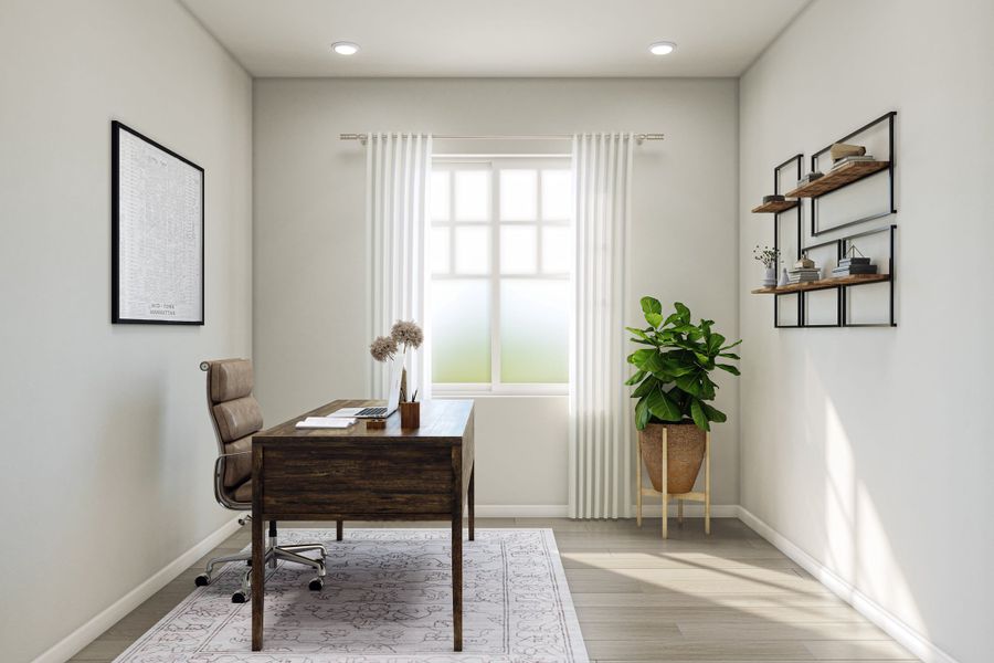 Representative furnished interior of a home built from the 3502 by Tri Pointe Homes in The Aurora Highlands, Aurora (Image 10).