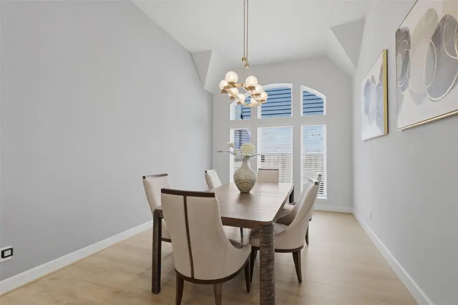 Dedicated formal dining room convenientlylocated just off the kitchen. Dedicated formal dining room convenientlylocated just off the kitchen.
