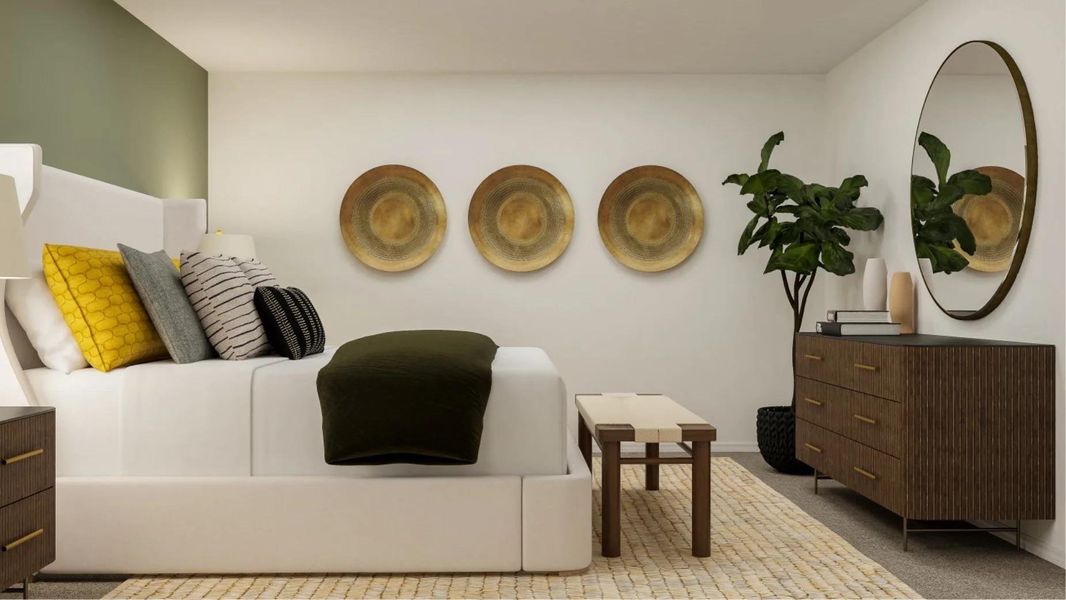 Furnished interior view inside a new home in Plum Creek North, Kyle (Image 6).