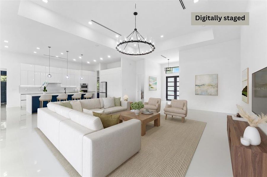 Furnished interior view inside a new home in , Palm Bay (Image 18). Furnished interior view inside a new home in , Palm Bay (Image 18).