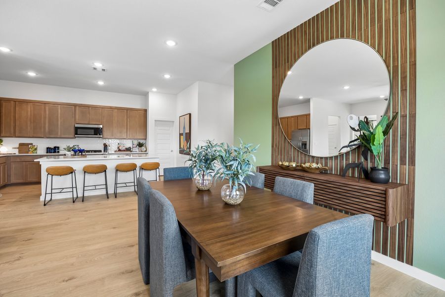 Dining Area in the Pecos home plan by Trophy Signature Homes – REPRESENTATIVE PHOTO
