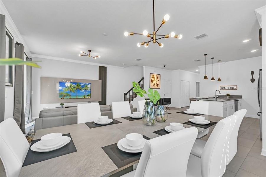 Furnished interior view inside a new home in , Kissimmee (Image 16).