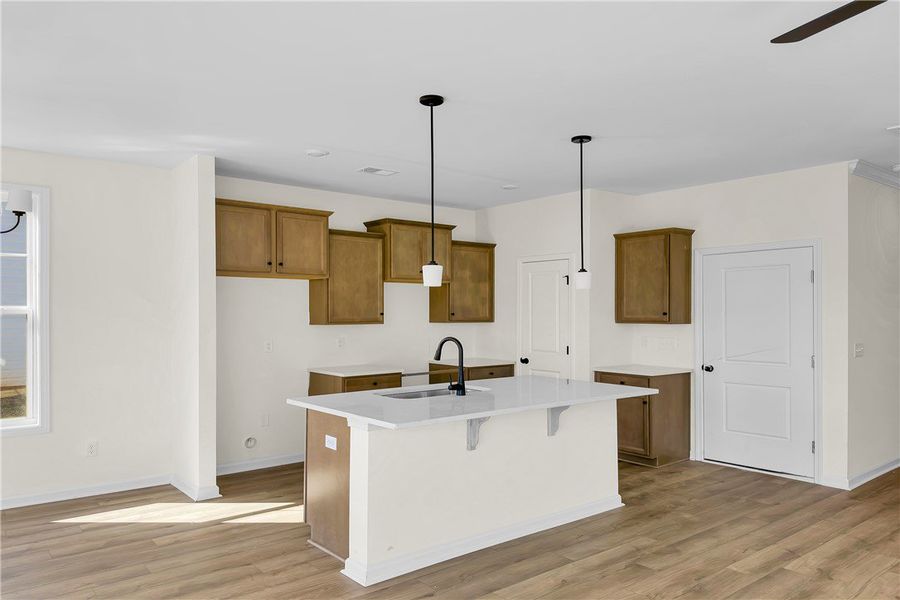 Furnished interior view inside a new home in Brownstone Park, Easley (Image 4).