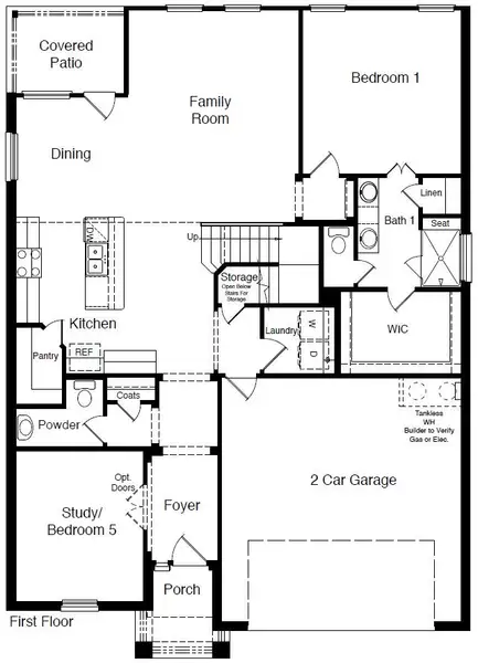 2D floor plan layout of this home in Legado, Cleburne, TX (Image 3). 2D floor plan layout of this home in Legado, Cleburne, TX (Image 3).
