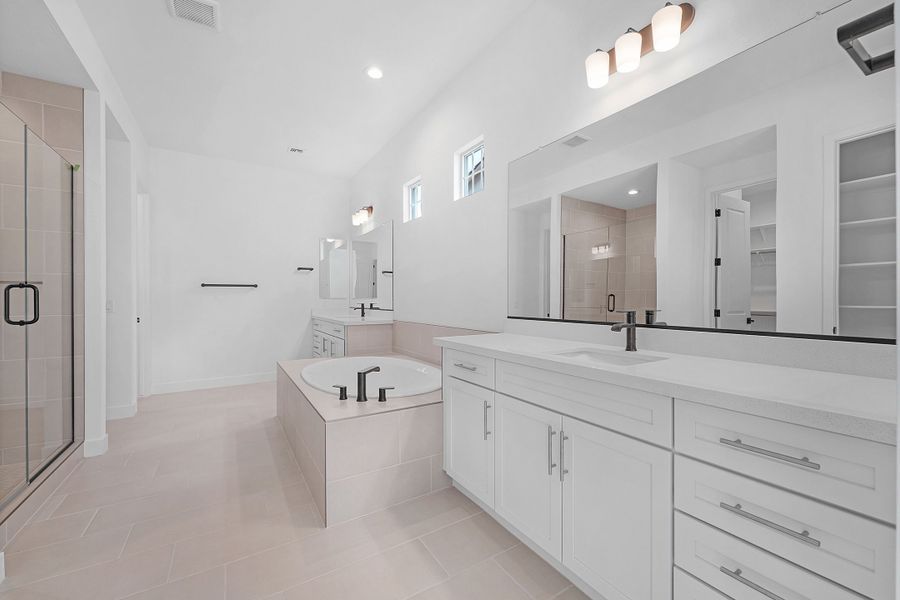 Furnished interior view inside a new home in Ellsworth Ranch Voyage Collection, Queen Creek (Image 9).