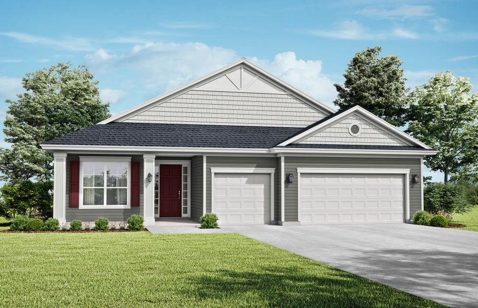 Representative exterior photo of a completed home built from the Cherryfield II by SEDA New Homes in Edwards Creek Estates, Jacksonville, FL (Image 4).
