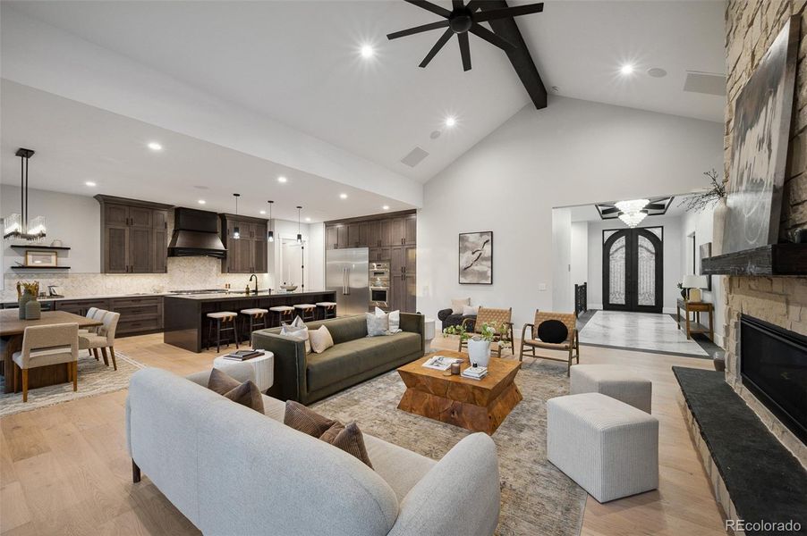 Furnished interior view inside a new home in , Castle Rock (Image 33).
