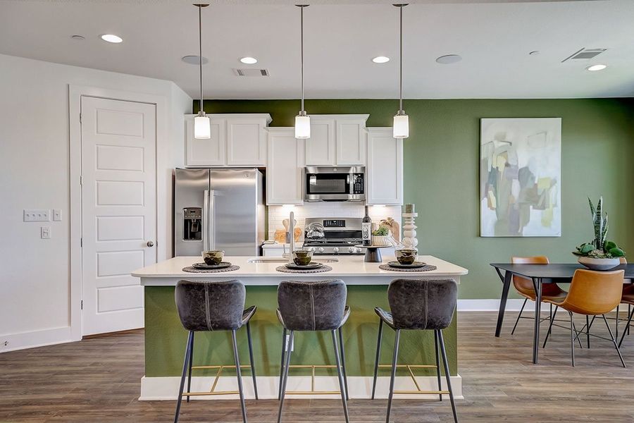 Representative furnished interior of a home built from the Comal by Pacesetter Homes in Avery Centre, Round Rock (Image 13).