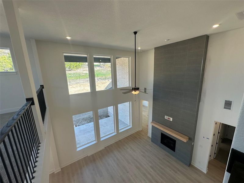 Family Room from 2nd Floor - Representative Photo