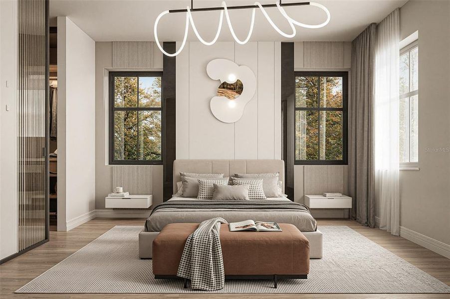 Furnished interior view inside a new home in , St. Petersburg (Image 10).