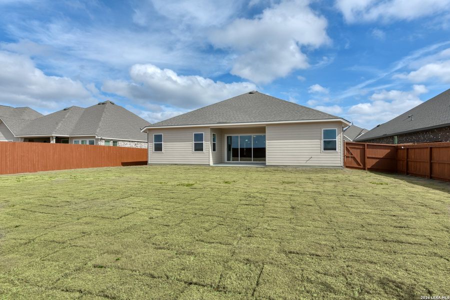 Exterior details and patio area of a home in Megan's Landing, Castroville (Image 3).