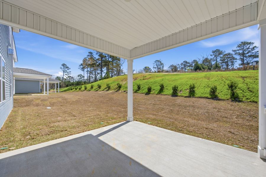 Exterior details and patio area of a home in Grand Arbor, Blythewood (Image 3).