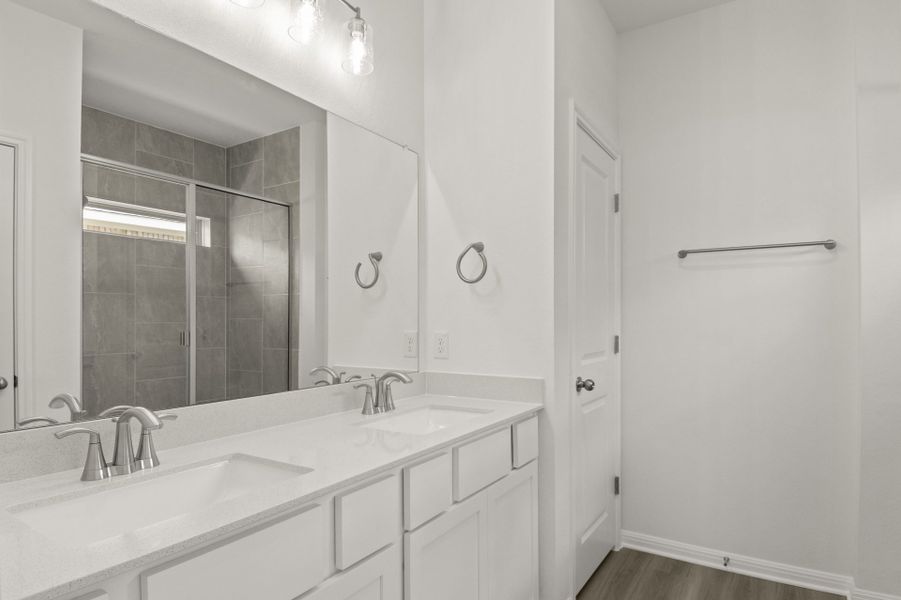 Furnished interior view inside a new home in Crosswinds, Kyle (Image 8).