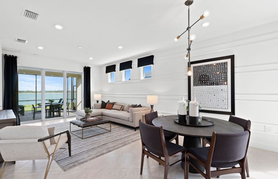 Furnished interior view inside a new home in Costa Pointe, Vero Beach (Image 20). Furnished interior view inside a new home in Costa Pointe, Vero Beach (Image 20).